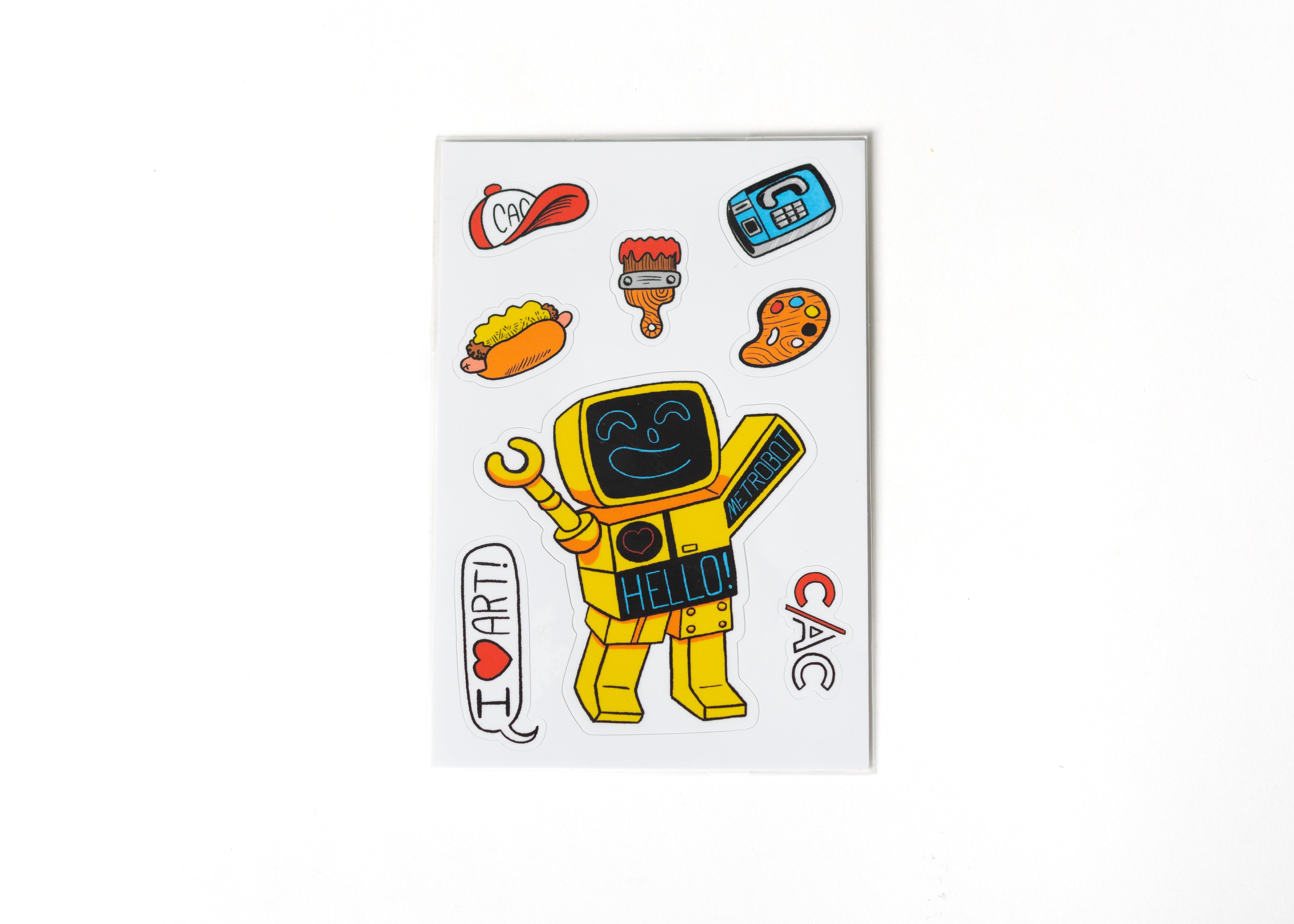 Dress Up Metrobot Vinyl Stickers