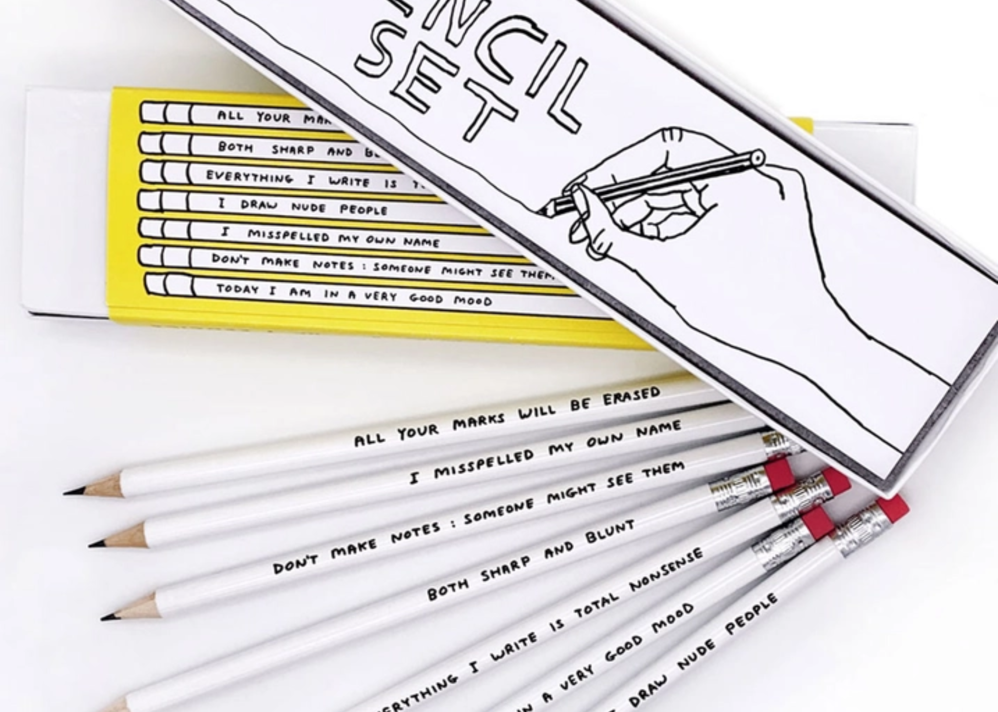 David Shrigley Pencil Box Set