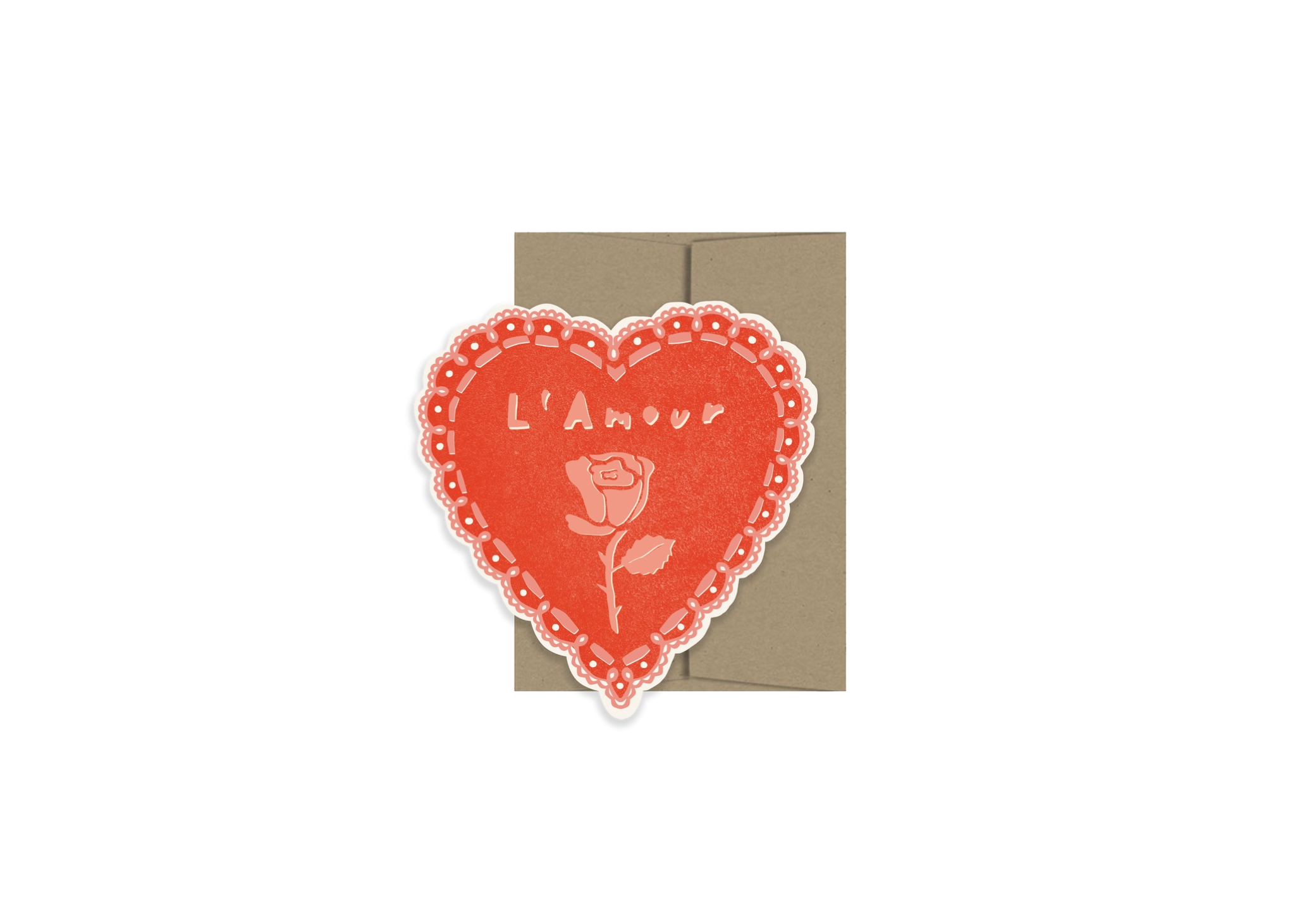 Rose Heart Card