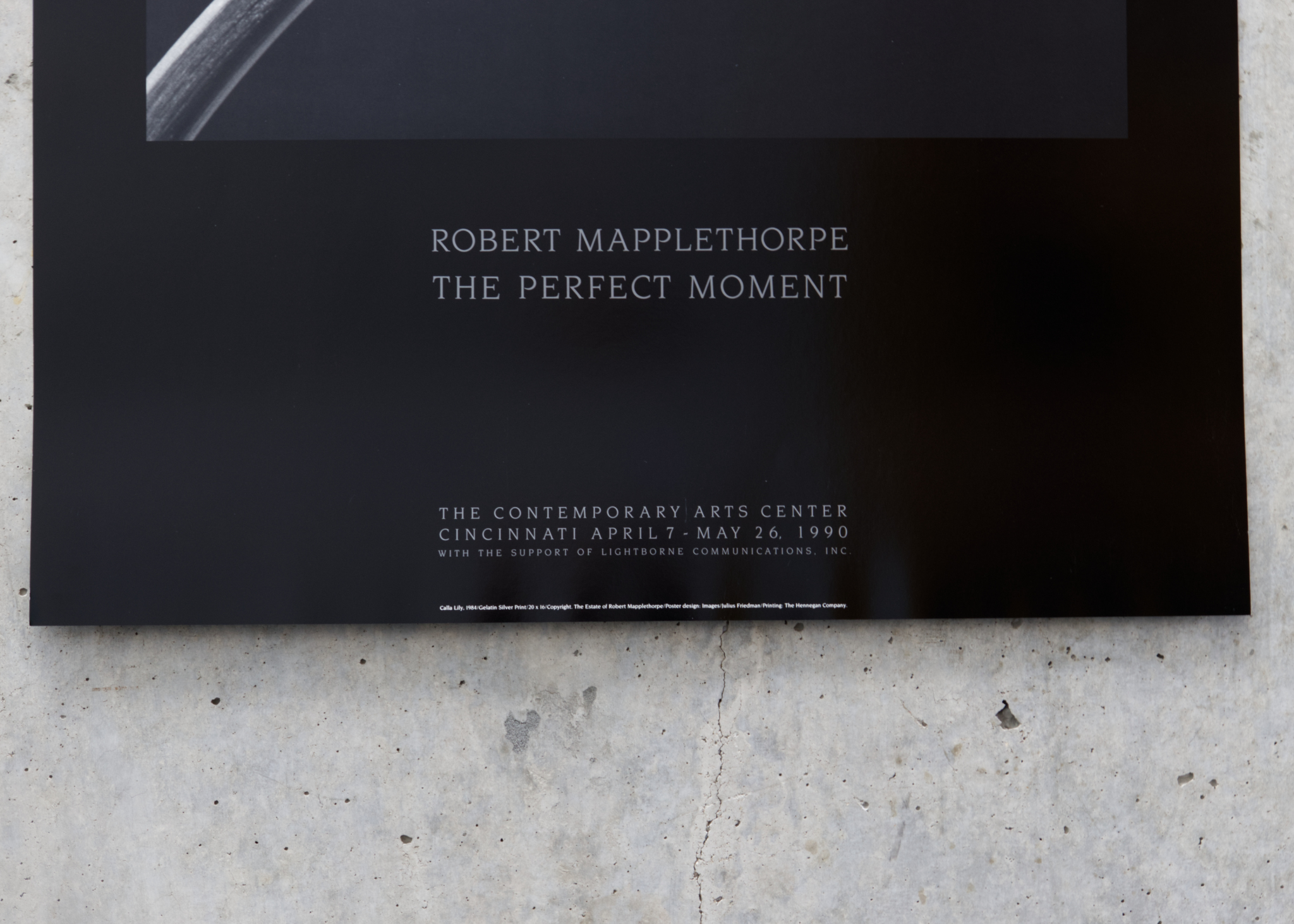 The Perfect Moment, 1990 Exhibition Poster