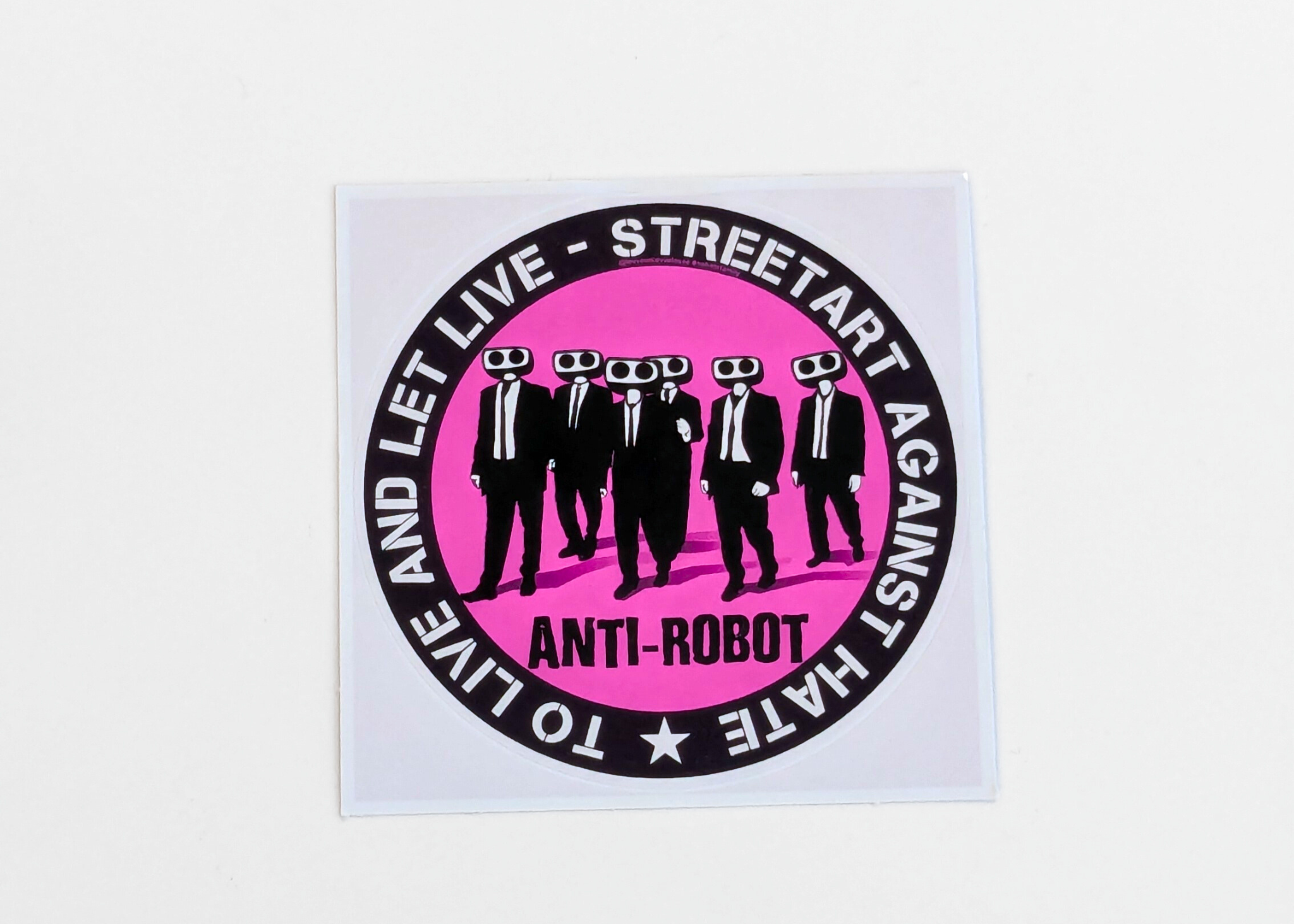 Anti-Robot Sticker