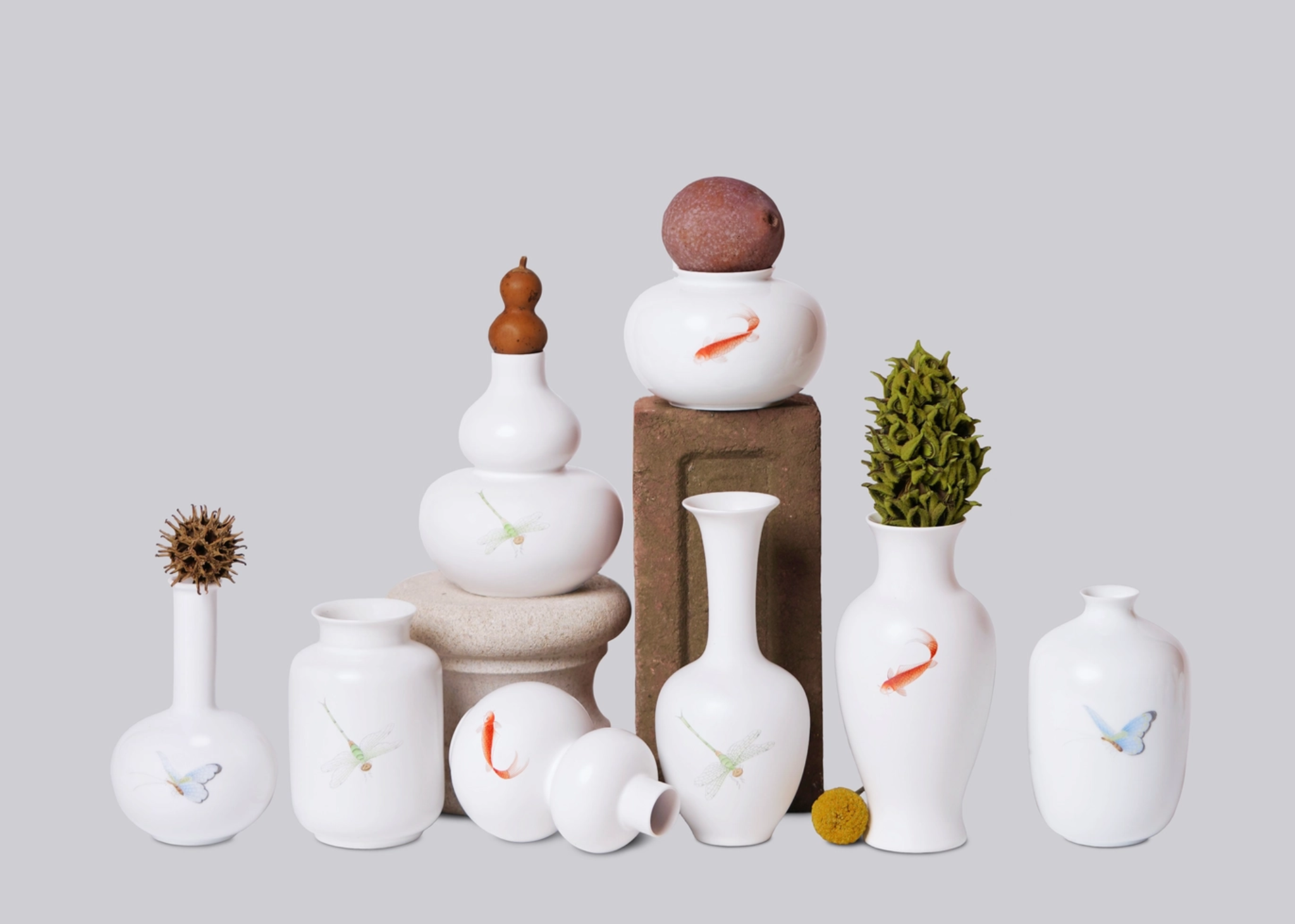 Hand Painted Porcelain Mini Vase