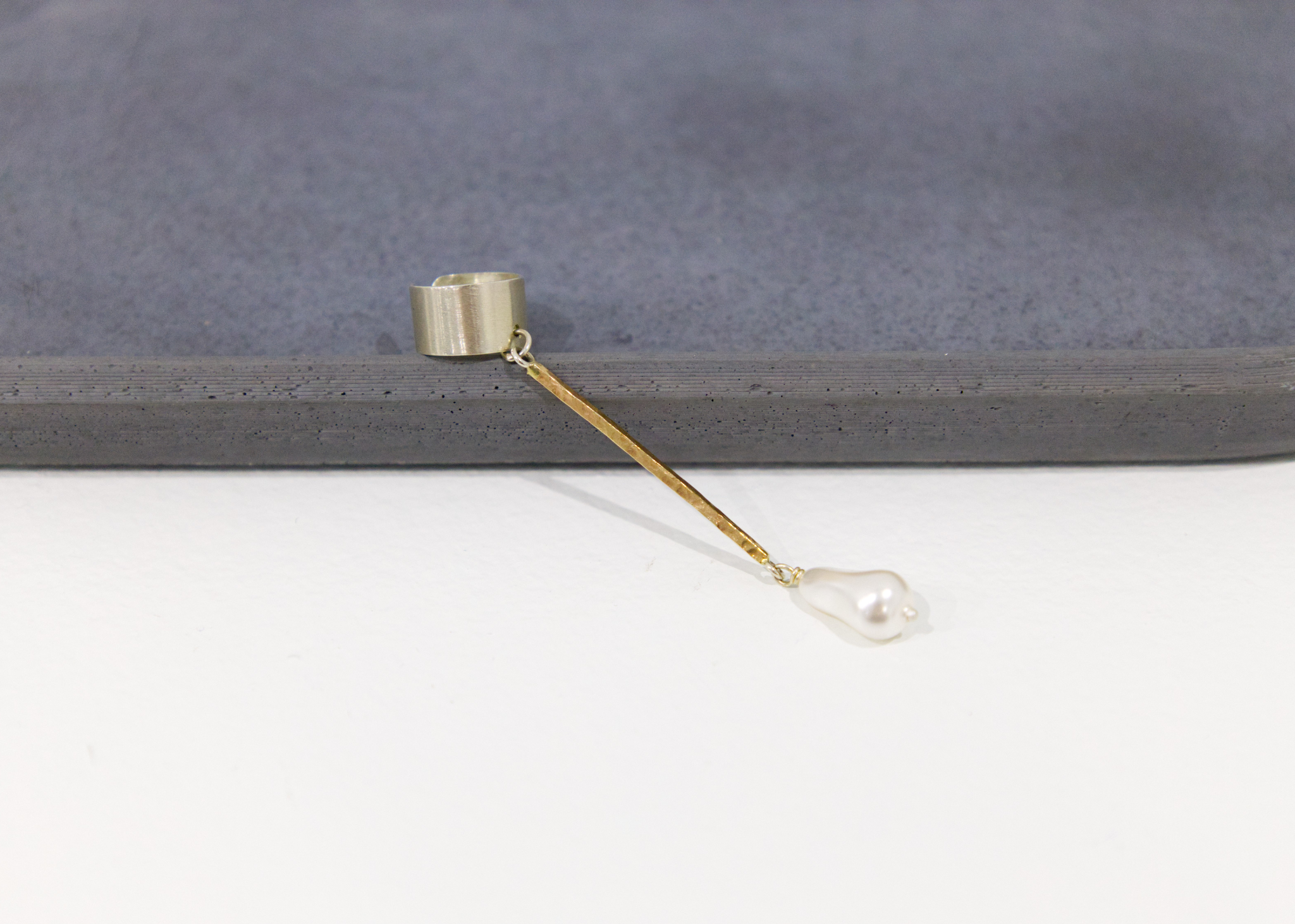 Pearl Drop Ear Cuff