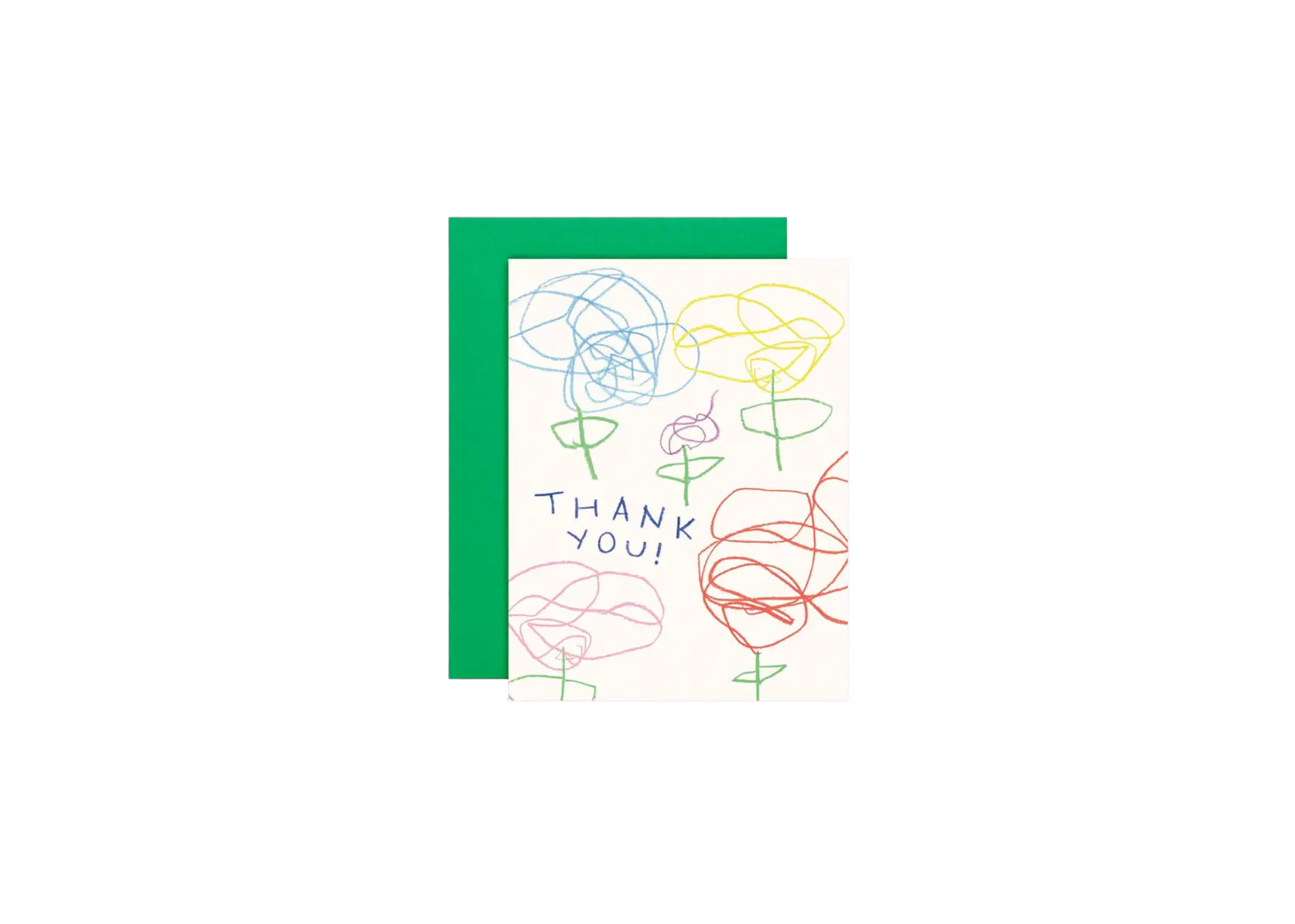 Scribble Flowers Card