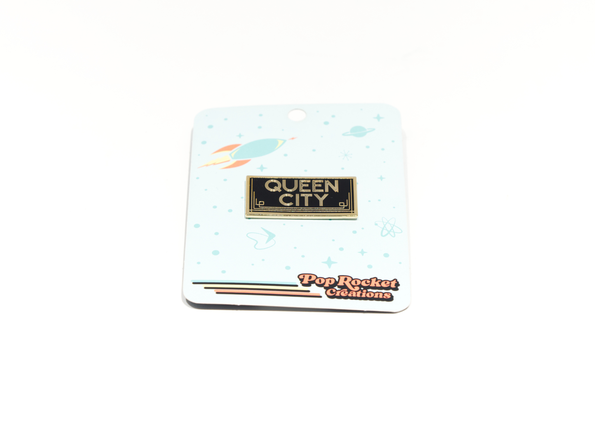 Queen City Enamel Pin