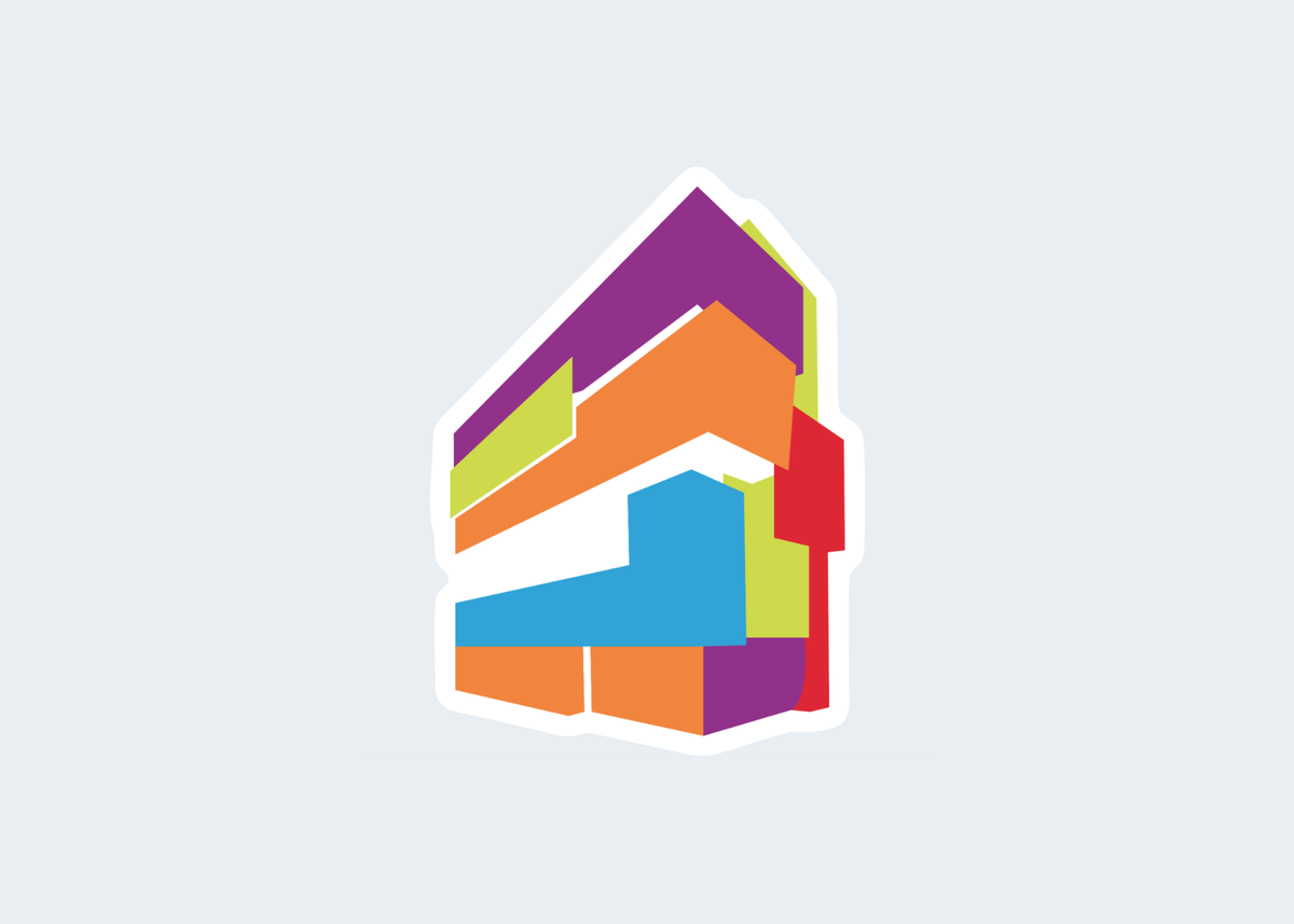 Colorful Building Sticker