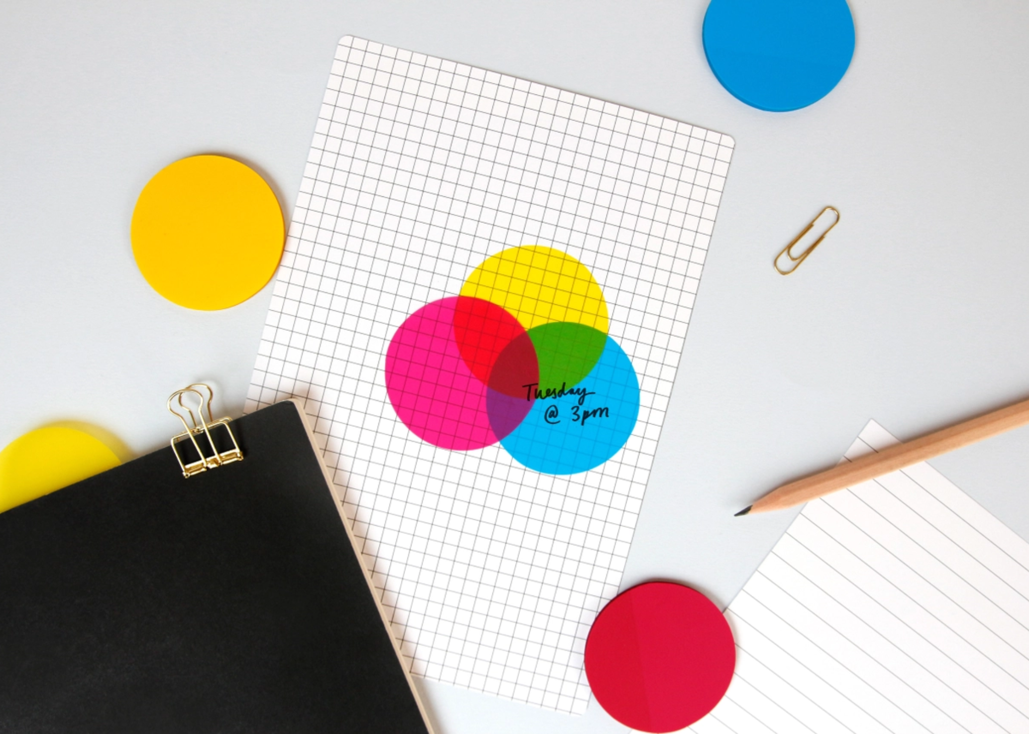 CMYK Transparent Sticky Notes