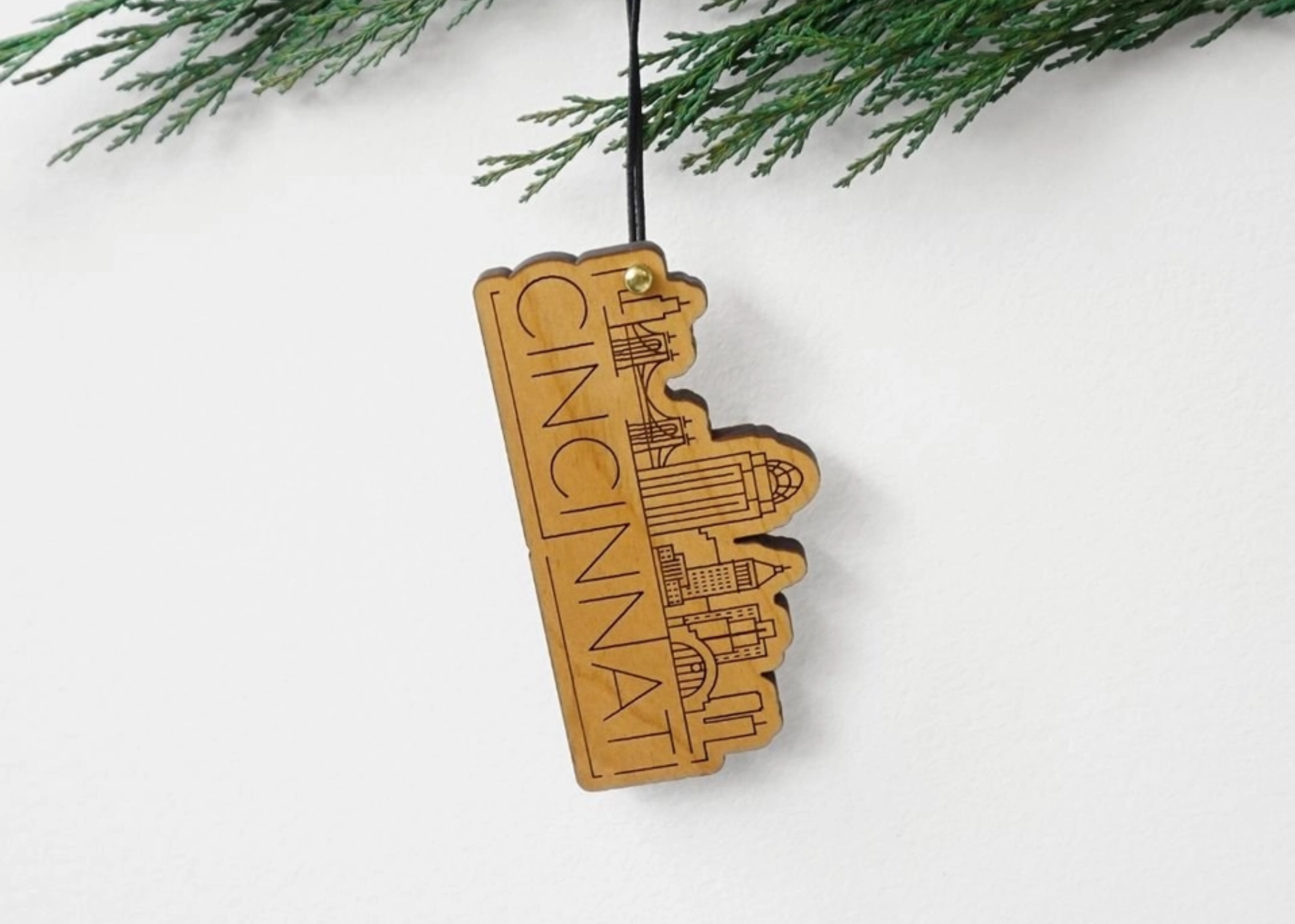 Cincinnati Modern Skyline Ornament