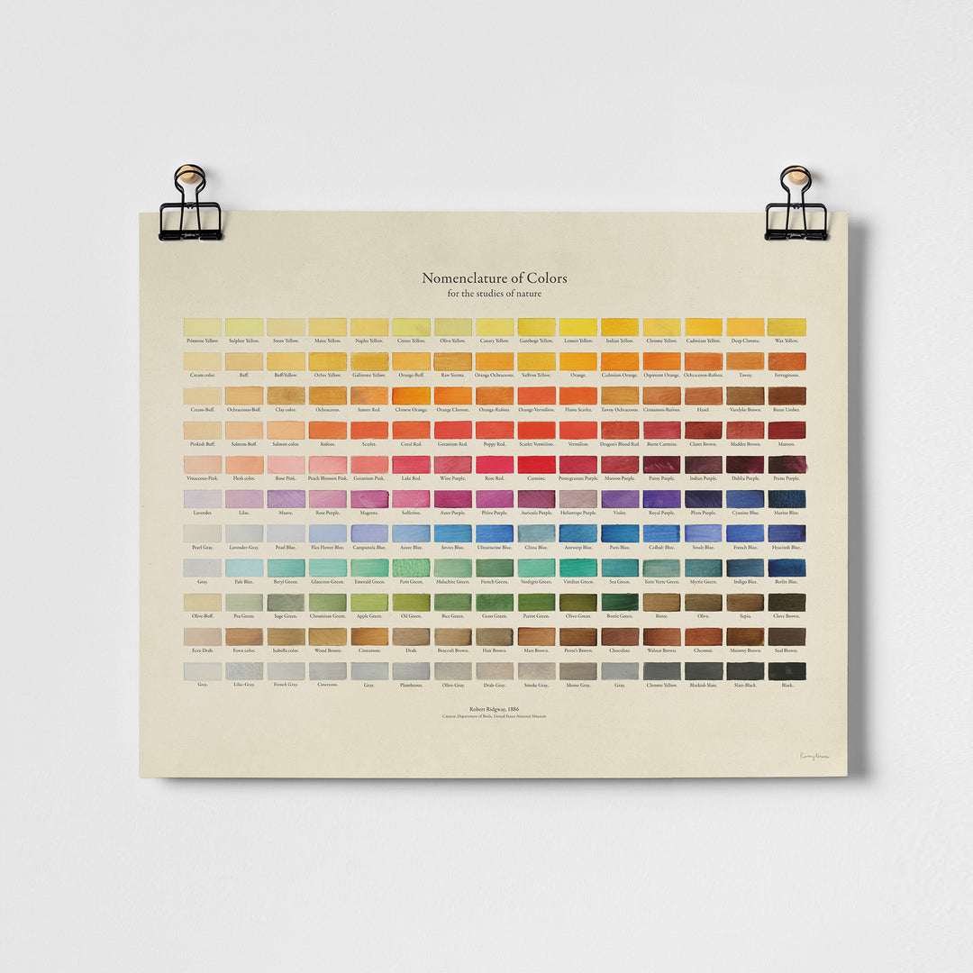 Nomenclature of Colors Print
