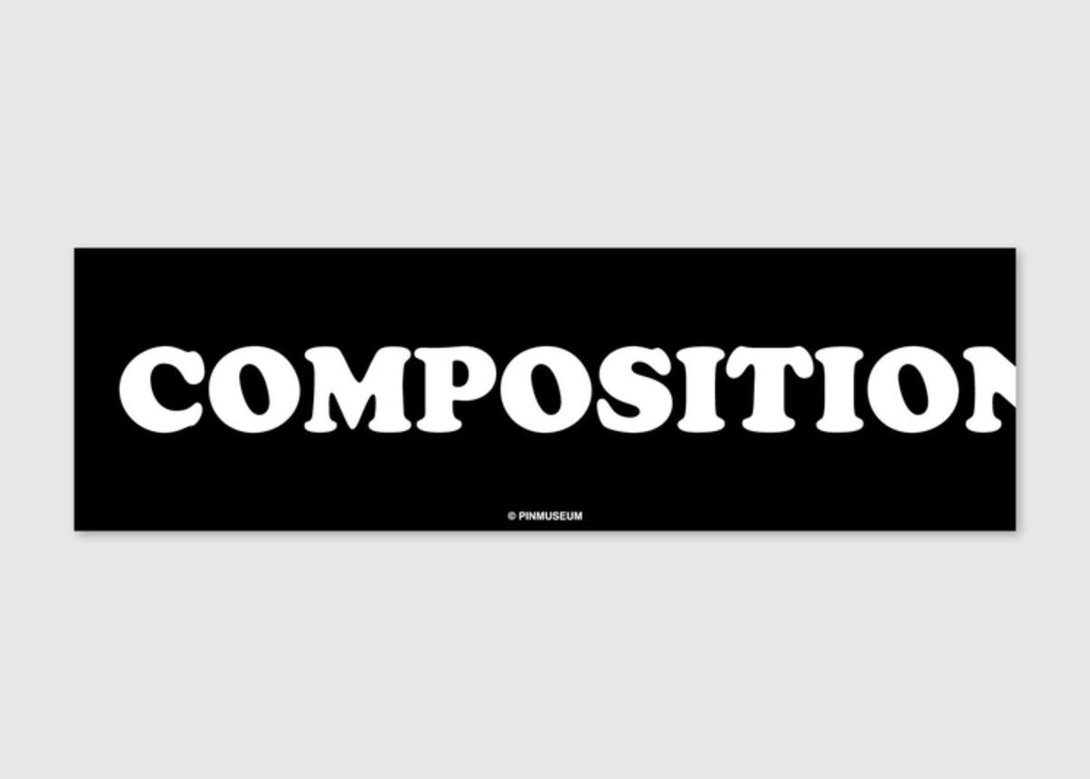 Composition Bumper Sticker