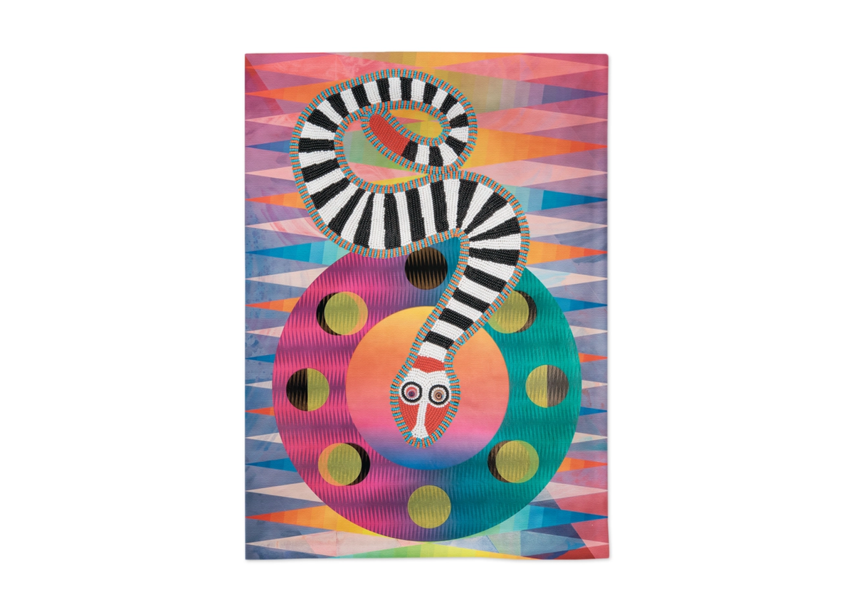 Clown Snake Tea Towel