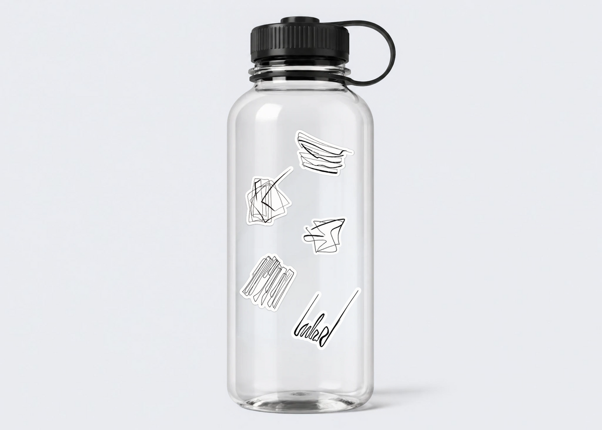 Zaha Building Sketches Sticker Sheet