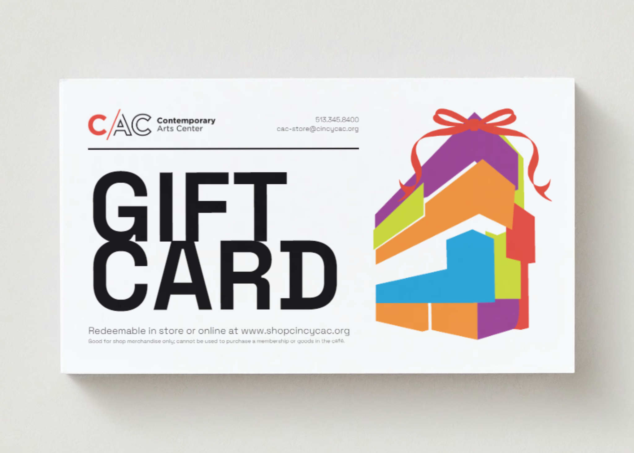 Shop at the CAC Gift Card